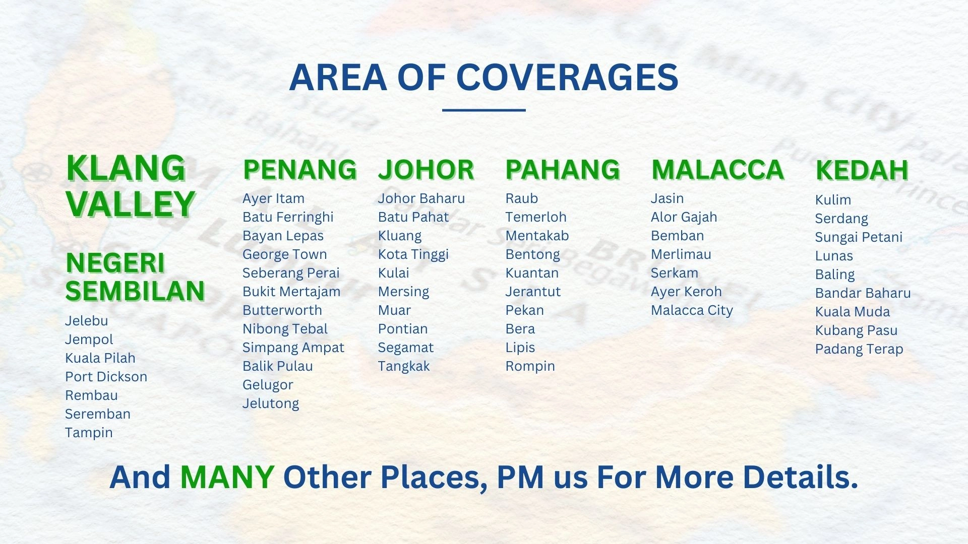 Nano Step Area of Coverages across Malaysia