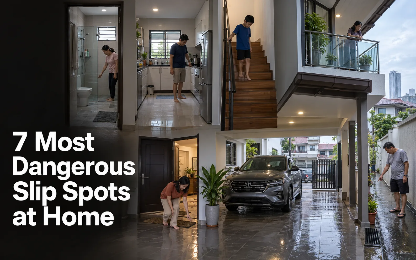 7 Most Dangerous Slip Spots at Home