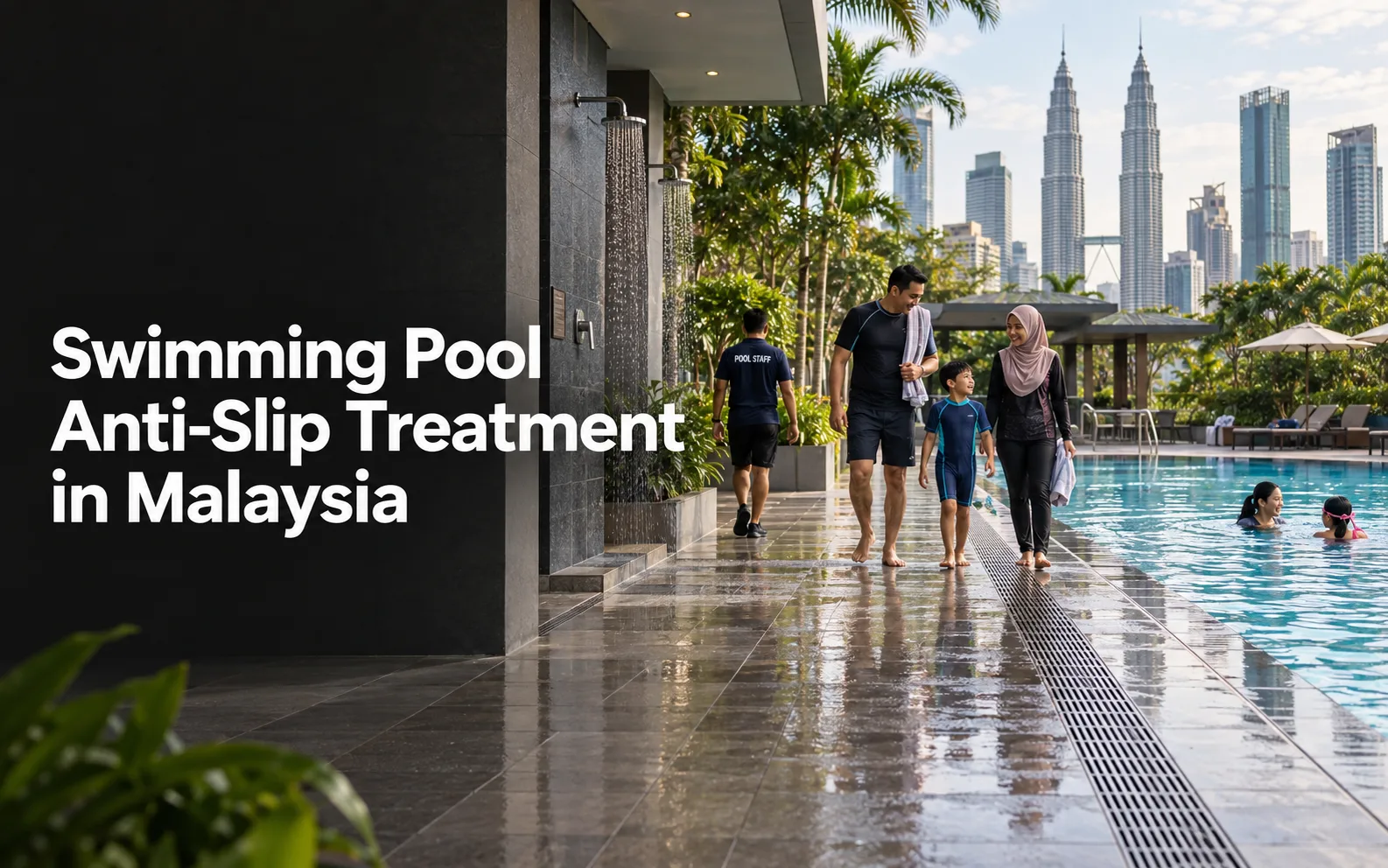 Swimming Pool Anti-Slip Treatment in Malaysia